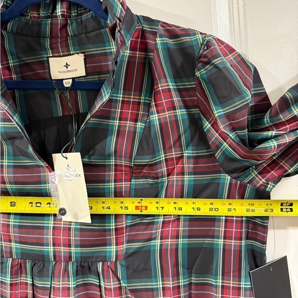 Tuckernuck Palmerston Dress XXL | Highland Tartan Holiday Midi Retail$228 NWT - Picture 16 of 16